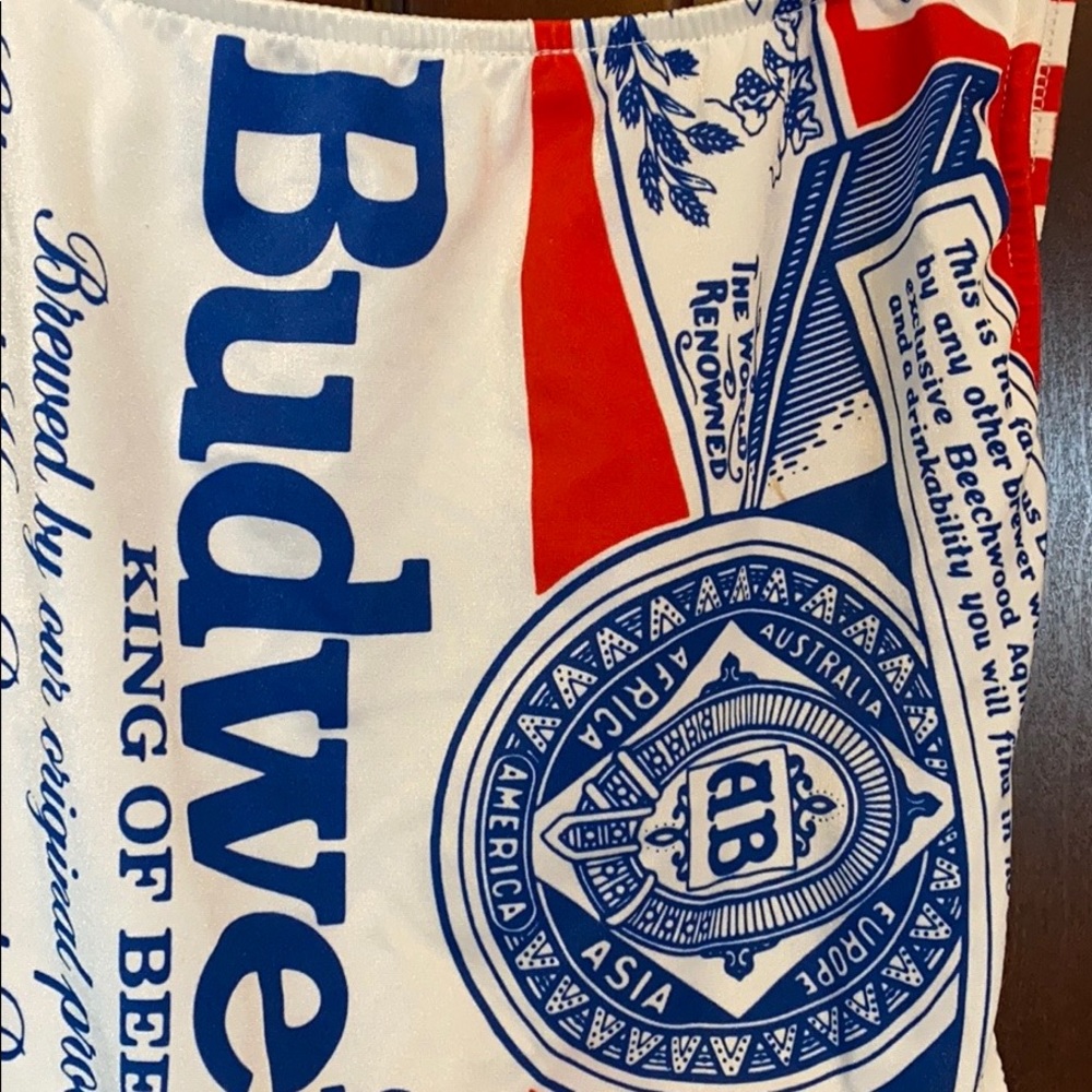 Vintage 1990 Budweiser one piece swimsuit